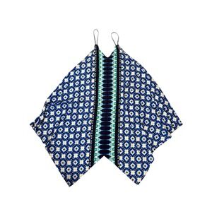 Tommy Bahama dress Women‎ L/XL Blue Handkerchief Hem Batik coverup